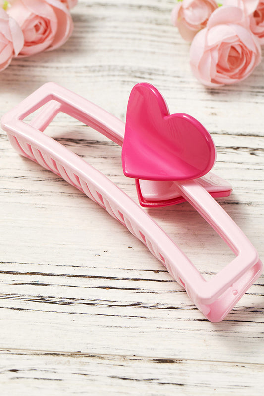 Pink Valentines Hair Claw
